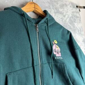 Empyre Zuri Ponderosa Pine Crop Zip Hoodie Size M
